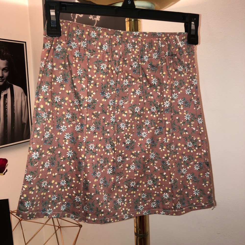 Brandy Melville Floral Skirt